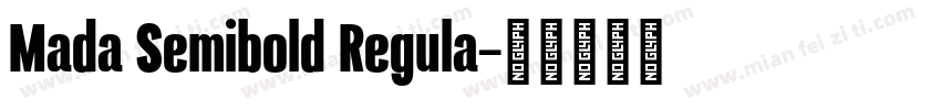 Mada Semibold Regula字体转换